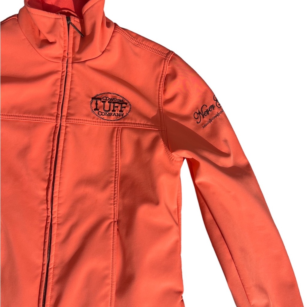 Coral Cowgirl Tuff Co. Jacket Never Give Up